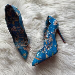 NWT CHRISTIAN LOUBOUTIN 
Patent Loubi Odyssey Hot Chick 100 Pumps Size: 36
